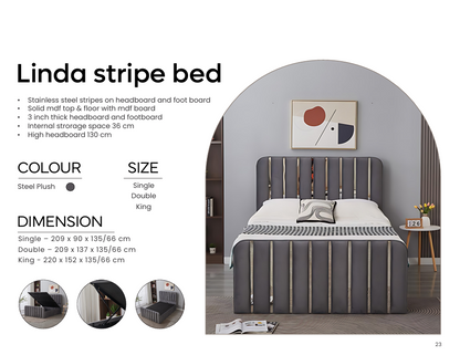 Linda Stripe Bed