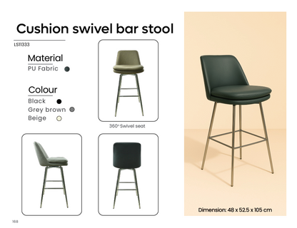 LS11333 - Cushion Swivel Barstool